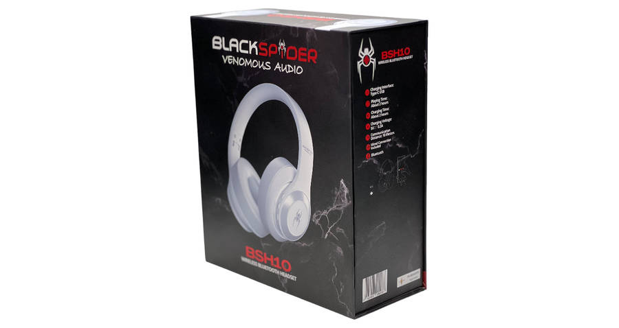 Blackspider Bsh10 Bluetooth Headphones With Rgb Lighting