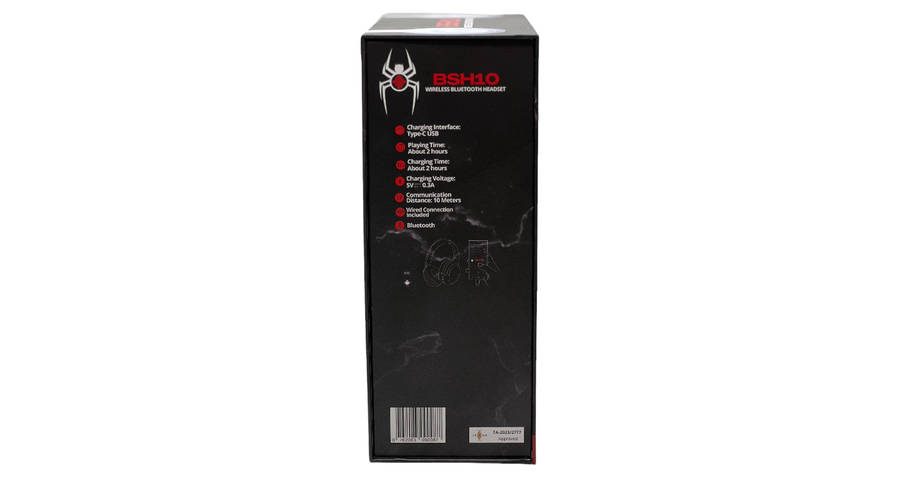 Blackspider Bsh10 Bluetooth Headphones With Rgb Lighting