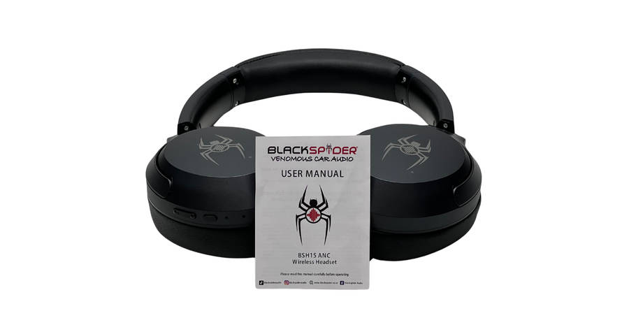 Blackspider BSH15 ANC Active Noise Cancelling Bluetooth Headphones