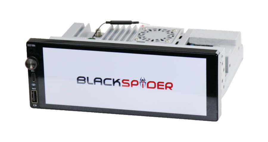 Blackspider Bsdd1686a 6.86" Single Din Wireless Apple Carplay Android Auto Radio