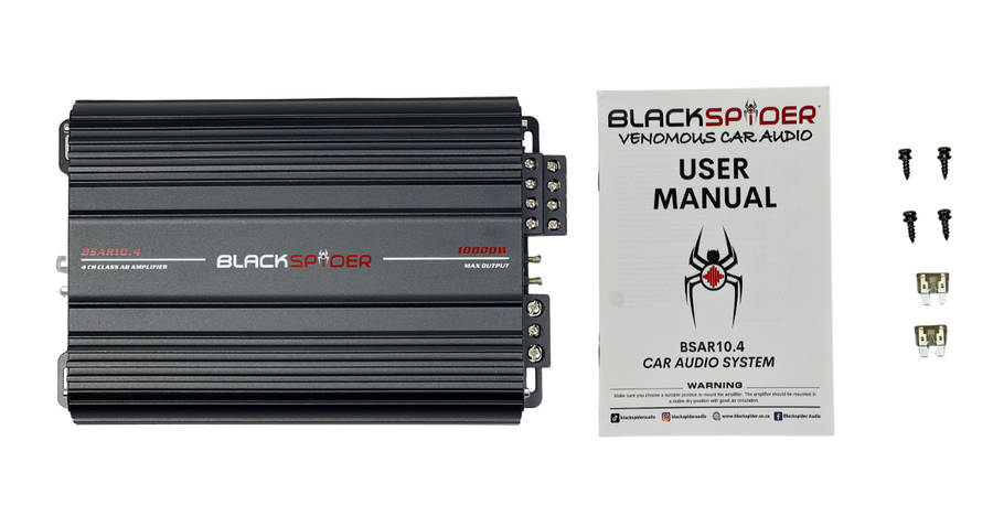 Blackspider Bsar10.4 Rogue Series 10000W 4 Channel Amplifier