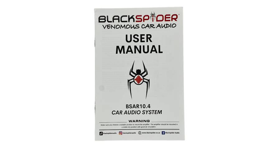 Blackspider Bsar10.4 Rogue Series 10000W 4 Channel Amplifier
