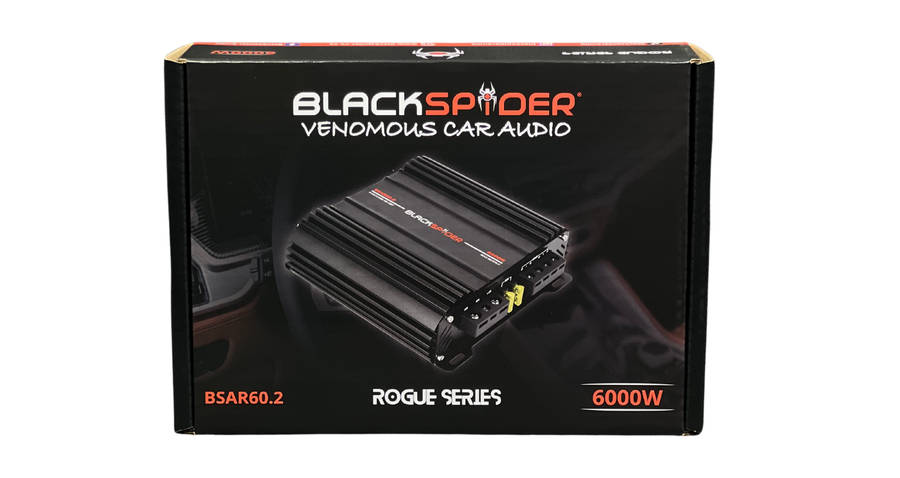 BlackSpider BSAR60.2 Rogue Series 6000W 2 Channel Amplifier