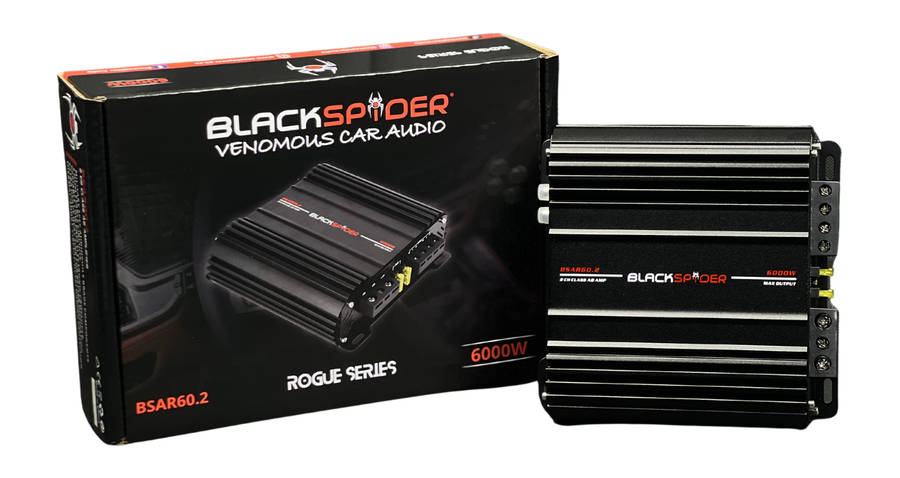 BlackSpider BSAR60.2 Rogue Series 6000W 2 Channel Amplifier