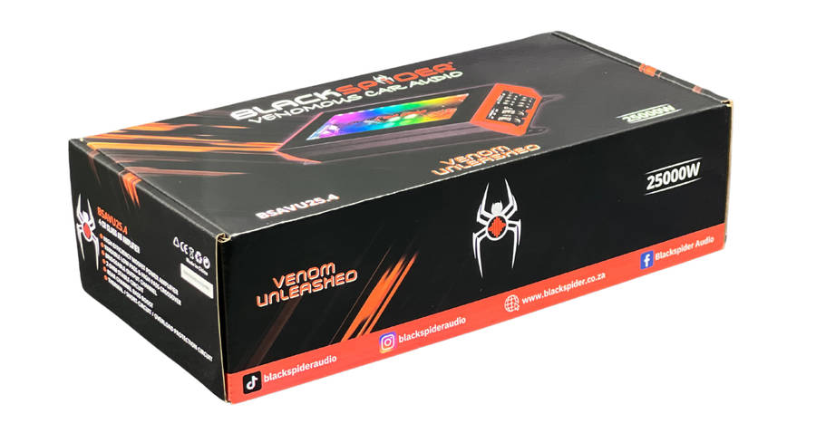 BlackSpider BSAVU25.4 Venom Unleashed 25000W 4 Channel Amplifier