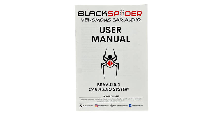 BlackSpider BSAVU25.4 Venom Unleashed 25000W 4 Channel Amplifier