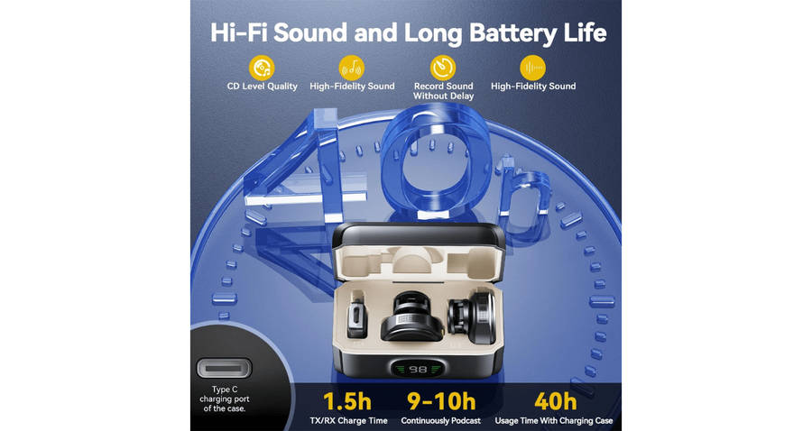 Wireless Lavalier Dual Microphone System M34