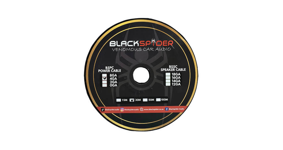 BlackSpider BSPC-4G 4 Gauge 30M Power Cable