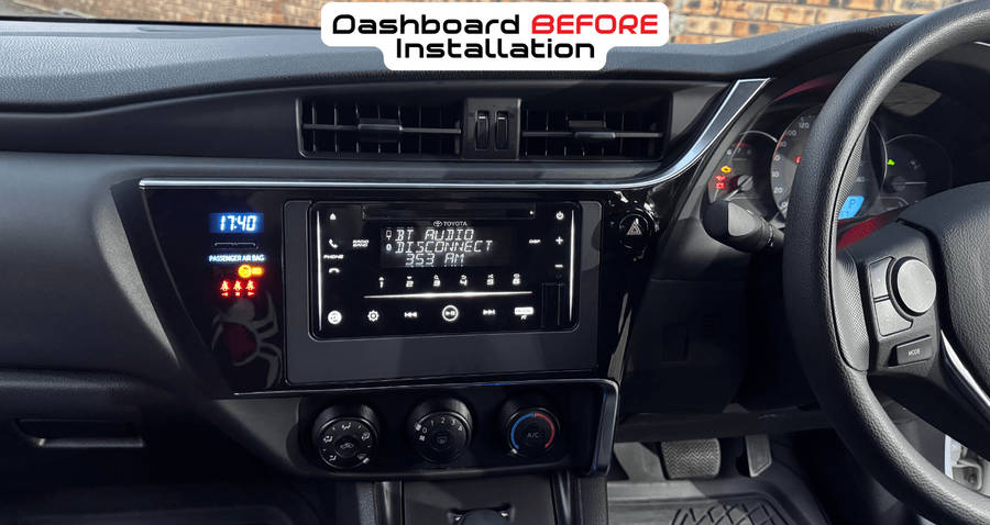 Toyota Corolla Quest 9inch Trimplate 2017 Up with SWC Harness