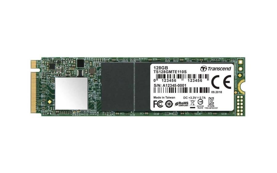 Transcend 128GB PCI-E M.2 2280 NVME GEN 3X4 SSD