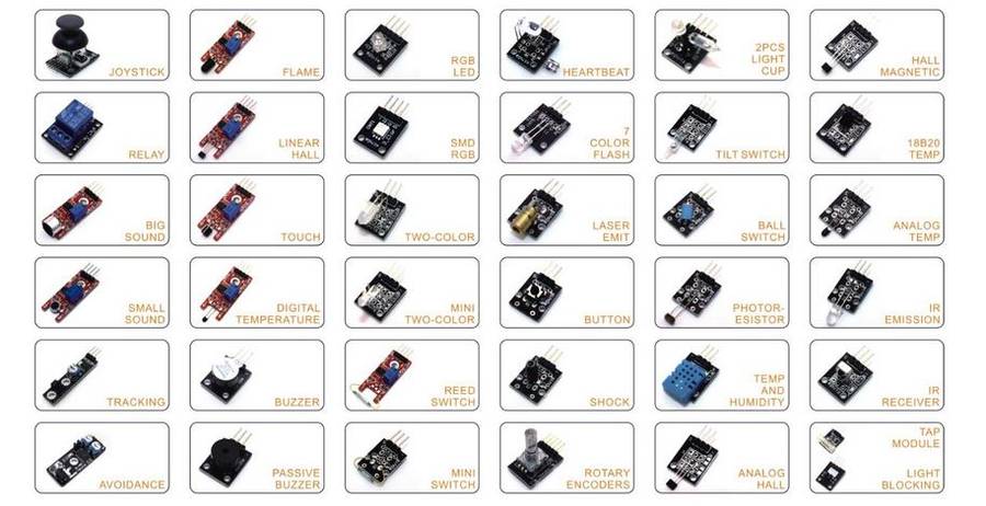 Arduino Sensor Kit - 37 in 1