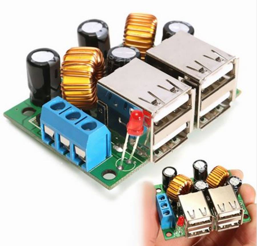 Step Down Power Supply Module USB DC12V-24V-40V to 5V-5A