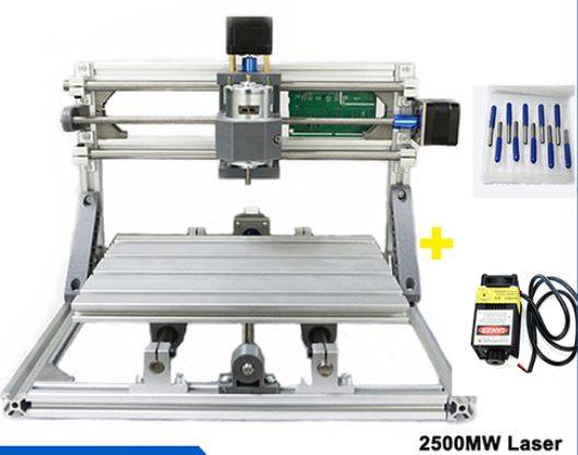 CNC Router Milling Machine DIY - 2418 + Laser Module 2500mw