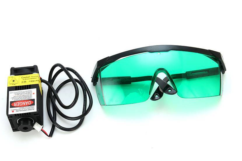 Laser Module - 500mw - 405Nm + Goggles