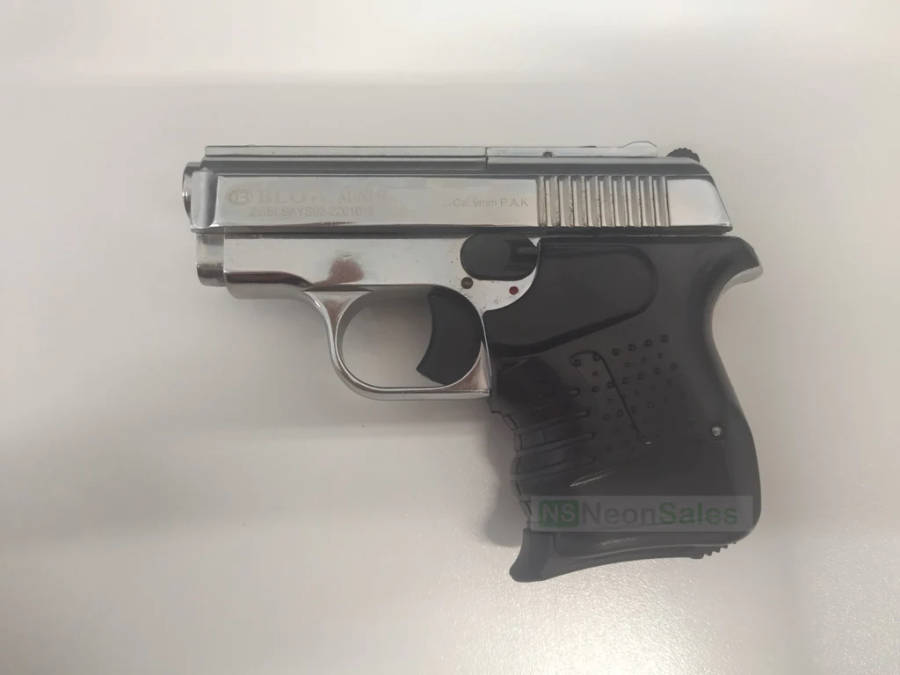 Blow Mini 9 Shiny Chrome-Blank/pepper Gun 9mm