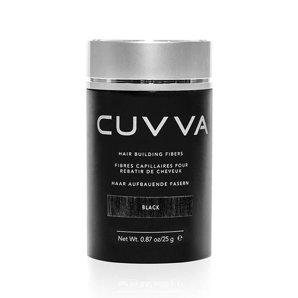 CUVVA Hair Building Fibers (0.87oz/25g) 25g - 75 Day Supply - Black