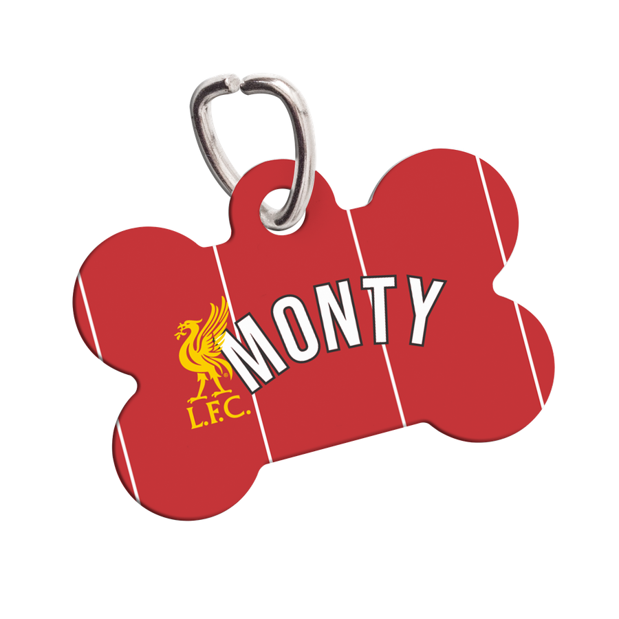 Personalised Pet ID Tag-Liverpool Yellow