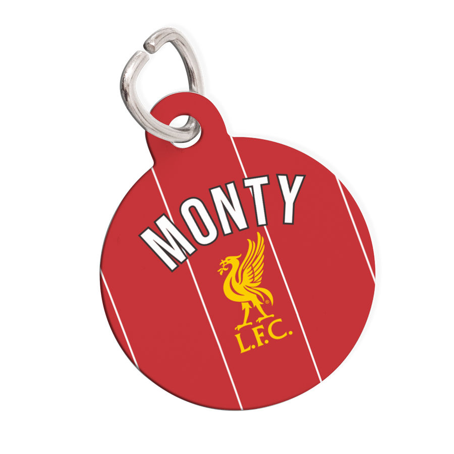 Personalised Pet ID Tag-Liverpool Yellow