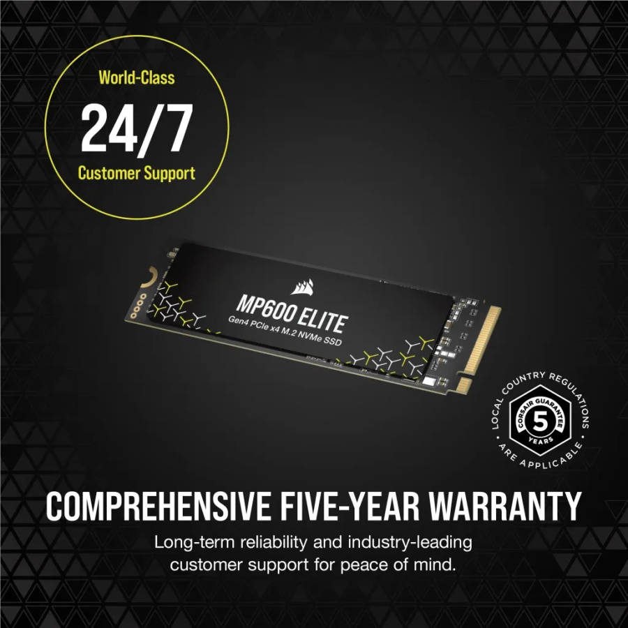 Corsair MP600 ELITE 1TB Gen4 PCIe NVMe M.2 SSD