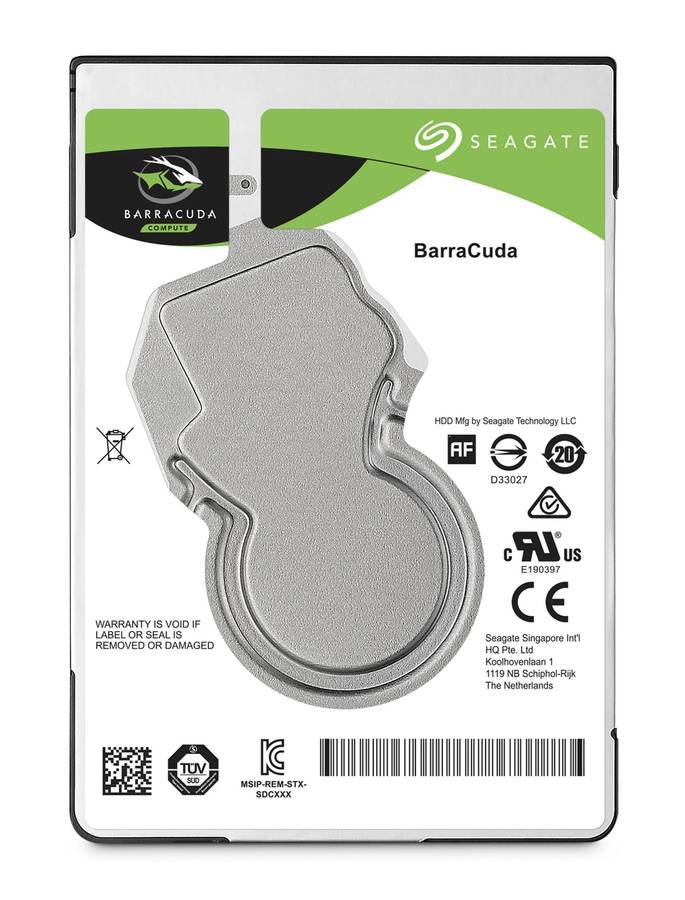 Seagate Barracuda 4TB 2.5" Notebook Drive - SATA 6GB/s, 5400 RPM, 128MB Cache