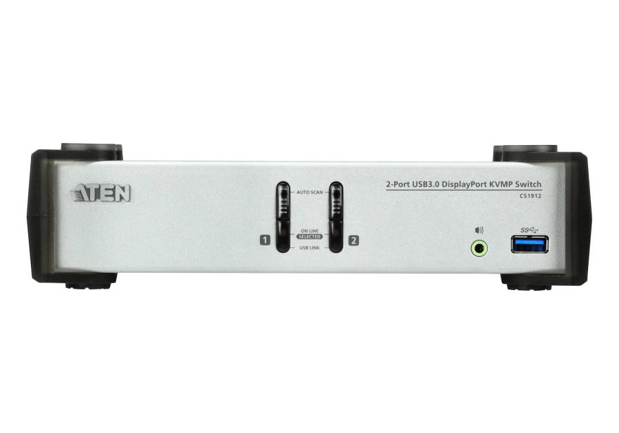 ATEN 2-Port USB 3.0 DisplayPort KVMP Switch - 4K Support