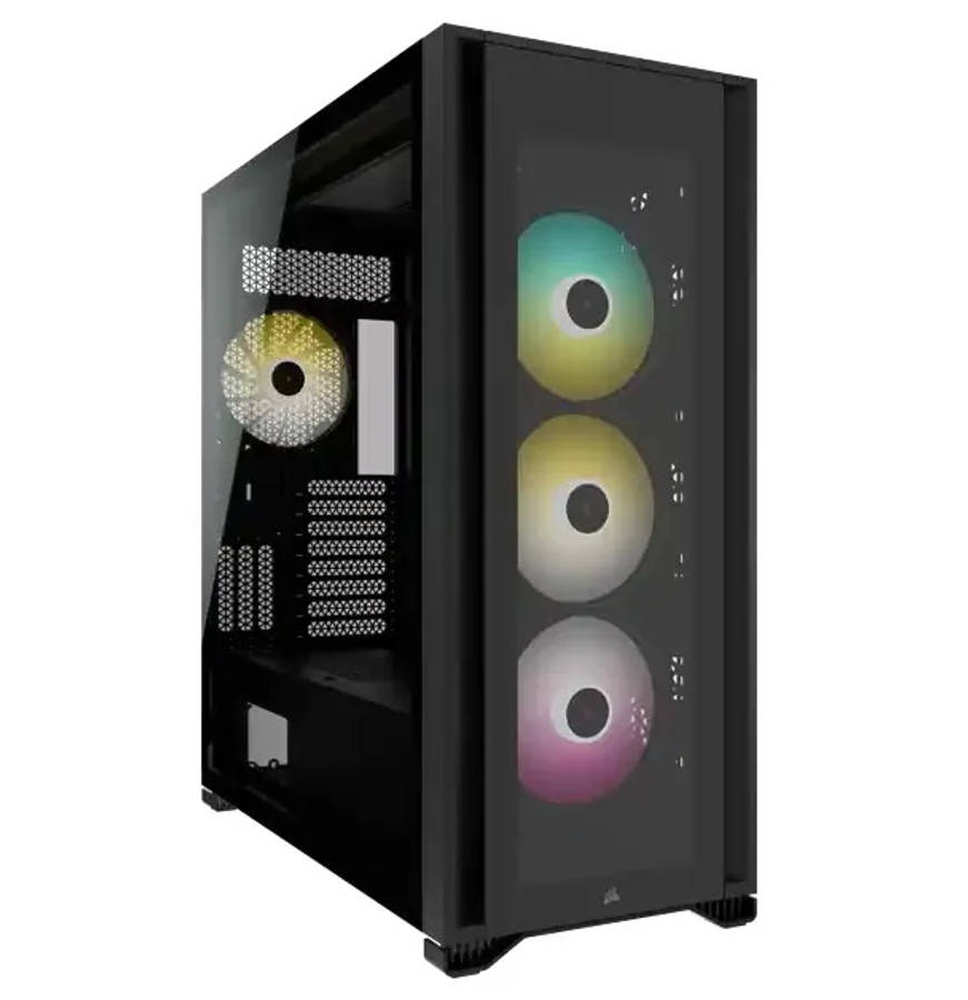 iCUE 7000X RGB Tempered Glass Full Tower Smart Case; Black - Includes Fan and RGB Controller Comm...