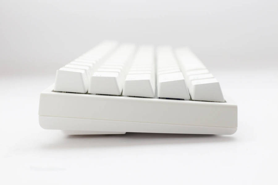 Ducky One 2 Pro Keyboard - 60% in White with Cherry Red Switches