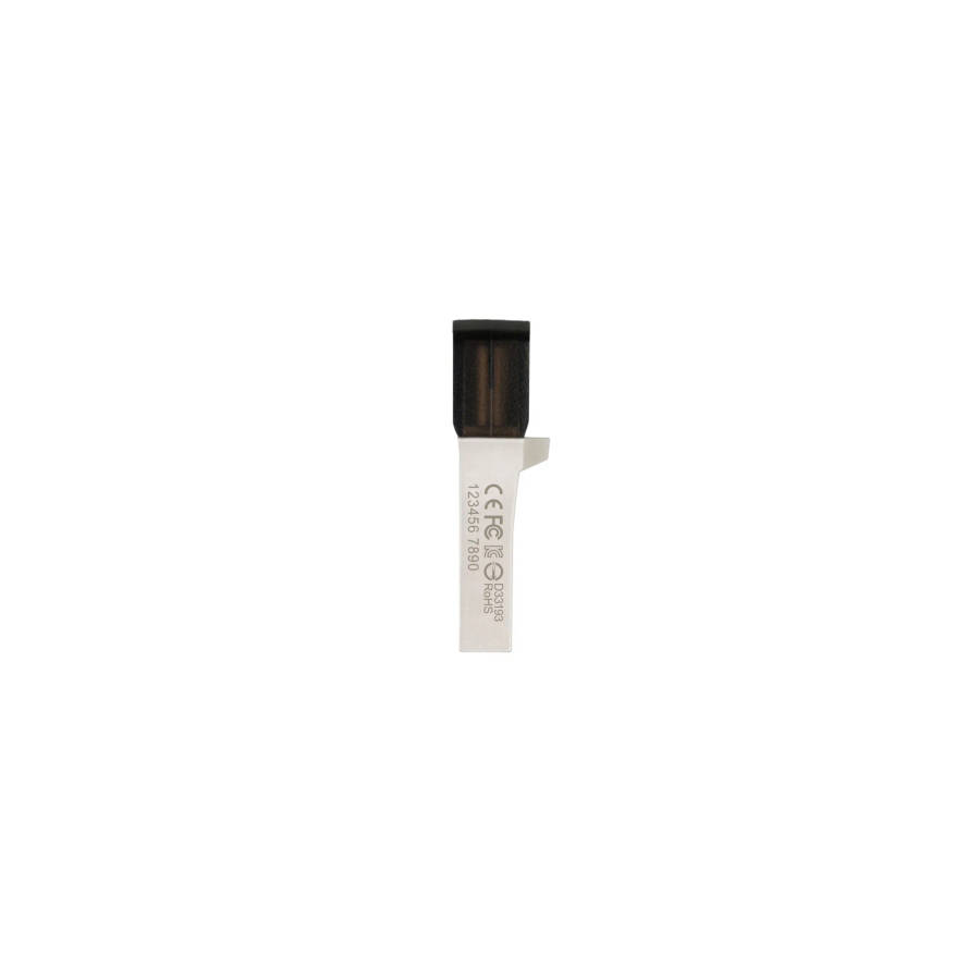 Transcend 128GB JetFlash 890 USB-C &amp; USB 3.1 OTG Flash Drive - Silver