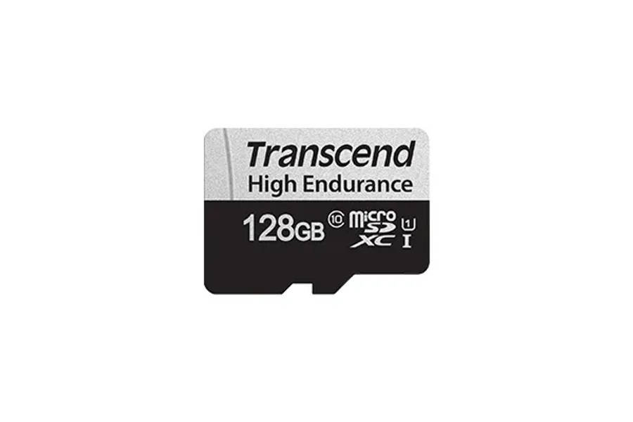 Transcend 350V 128GB High Endurance Micro SD UHS-I U1 Class 10 with SD Adapter