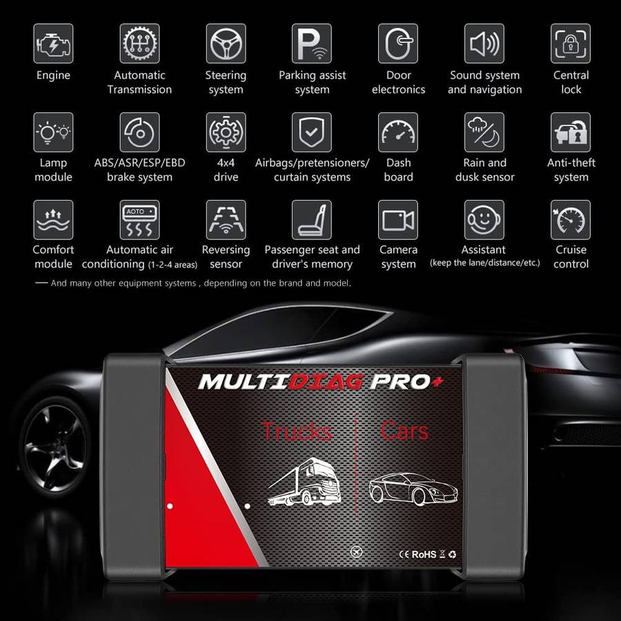 LATEST MULTIDIAG PRO+ WITH AUTOCOM 2021 + DELPHI 2021 AND WOW 5.00.12 SOFTWARE (FOR CARS + TRUCKS)