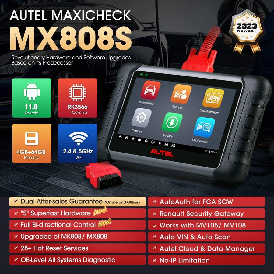 Autel Scanner MaxiCOM MK808S Bi-Directional Scanner