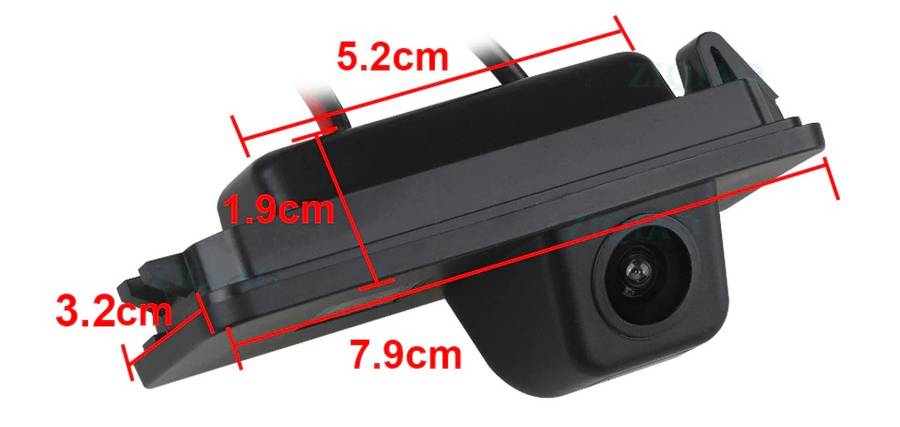 Reverse Camera - Complete License plate light fitting with LED