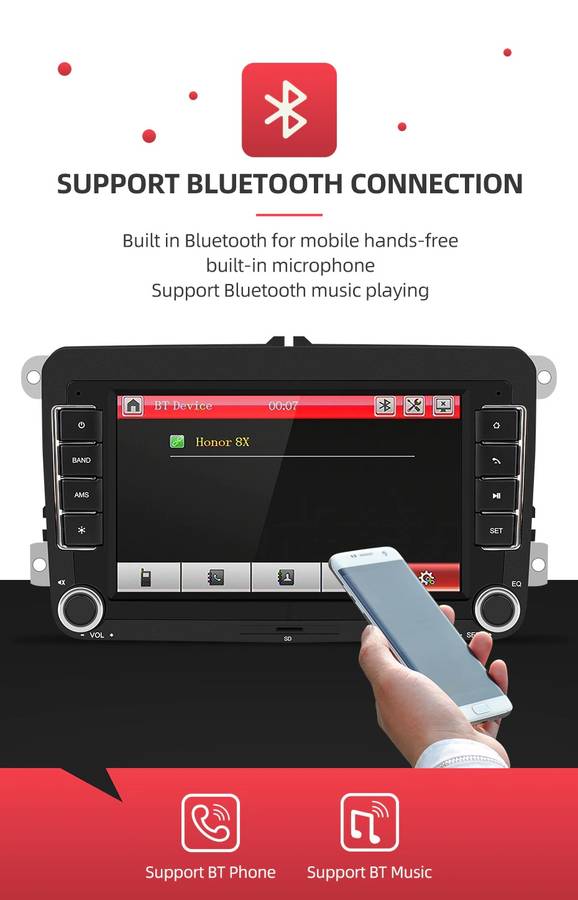 7inch MP5 OEM-Replacement head unit