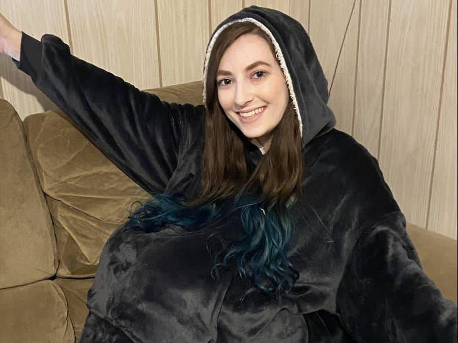 Hoodie, Ultra Plush Blanket, One Size fit all  Black