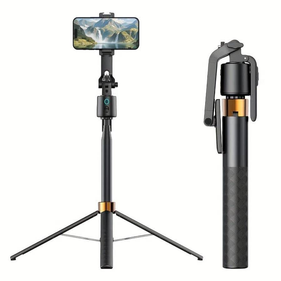 Q13 Selfie Stick Tripod Face Tracking Stabilizer With Buil-in Camera