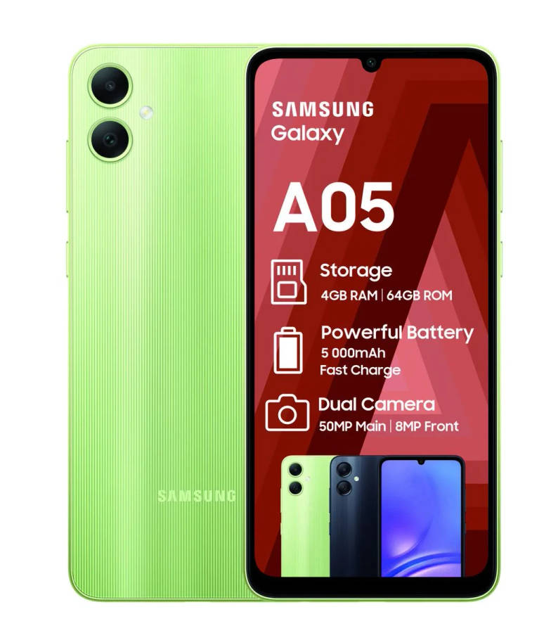 Samsung Galaxy A05 64GB LTE Dual Sim - Light Green
