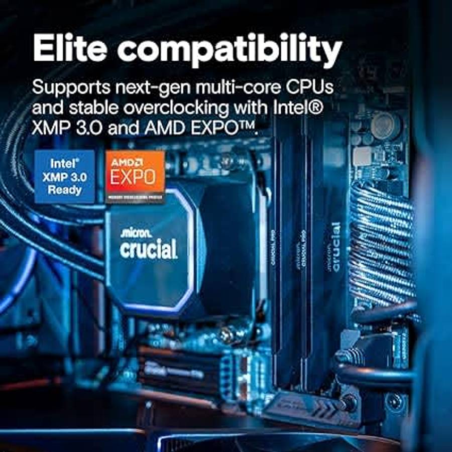 Crucial Pro DDR5 32GB (2x16GB) 6400MHz RAM Kit