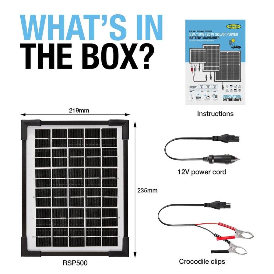 5W Solar Battery Maintainer