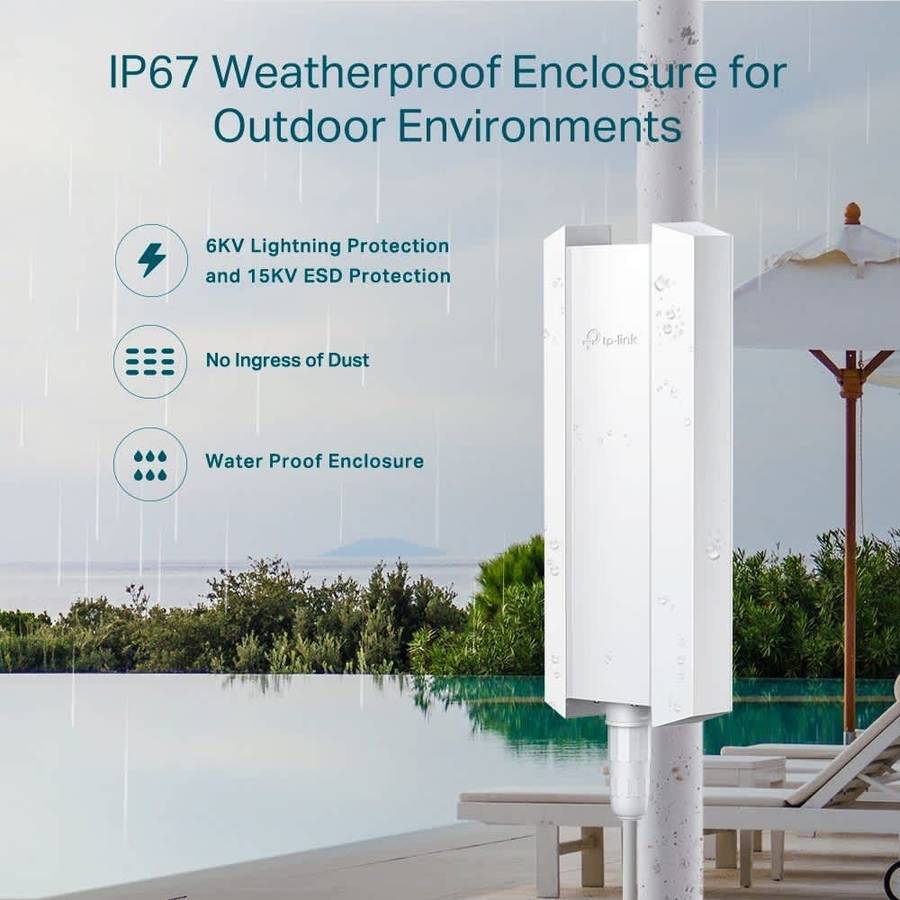 TP-Link EAP610-Outdoor AX1800 WiFi 6 Access Point with Mesh and PoE