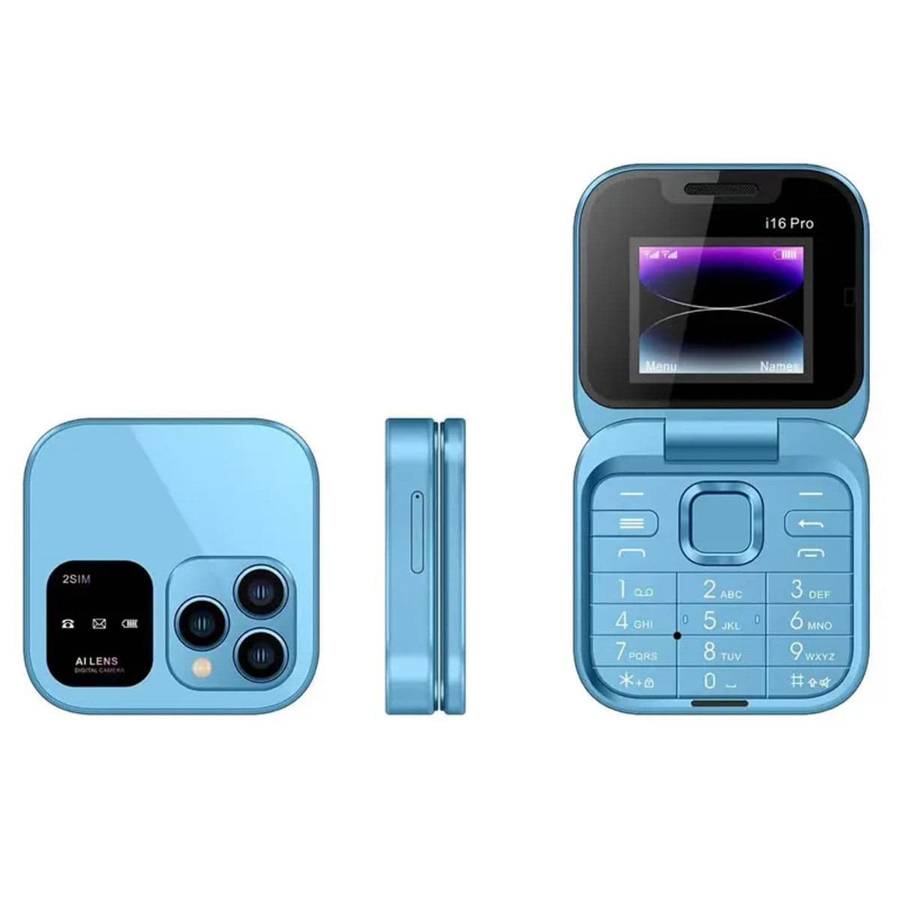 Mini Foldable P9 Pro Mobile Compact Dual SIM 2G Phone
