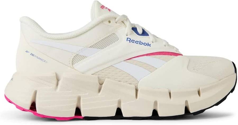 Reebok Women's Zig Dynamica 5 Road Running Shoes  Chalk/Stepur/Laspin  UK 8
