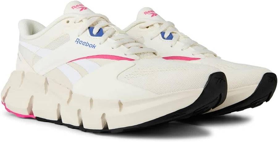 Reebok Women's Zig Dynamica 5 Road Running Shoes  Chalk/Stepur/Laspin  UK 8