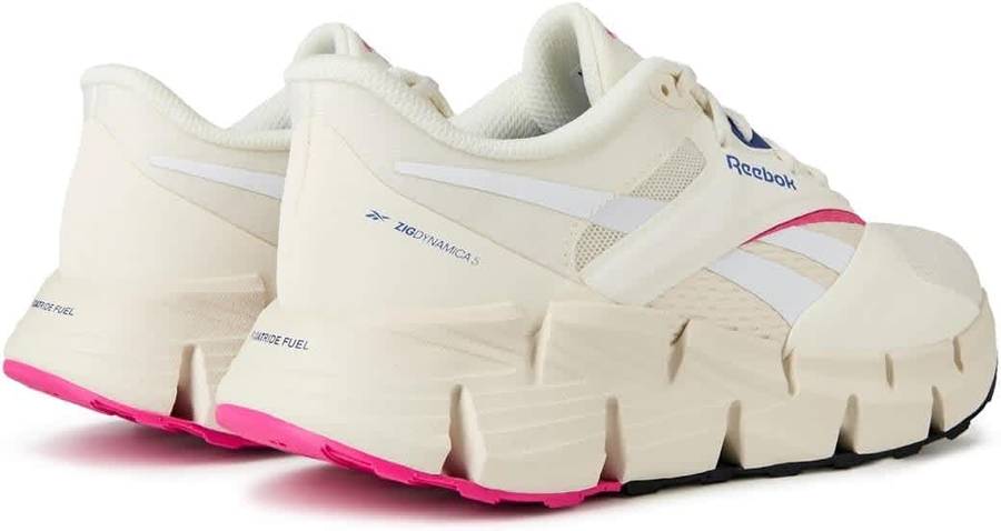 Reebok Women's Zig Dynamica 5 Road Running Shoes  Chalk/Stepur/Laspin  UK 8