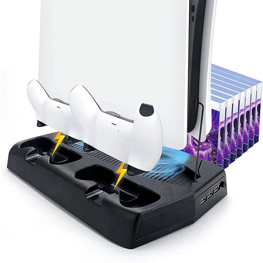 KJH P5-010-2 PS5 Charging Stand with Cooling Fans & Controller Dock