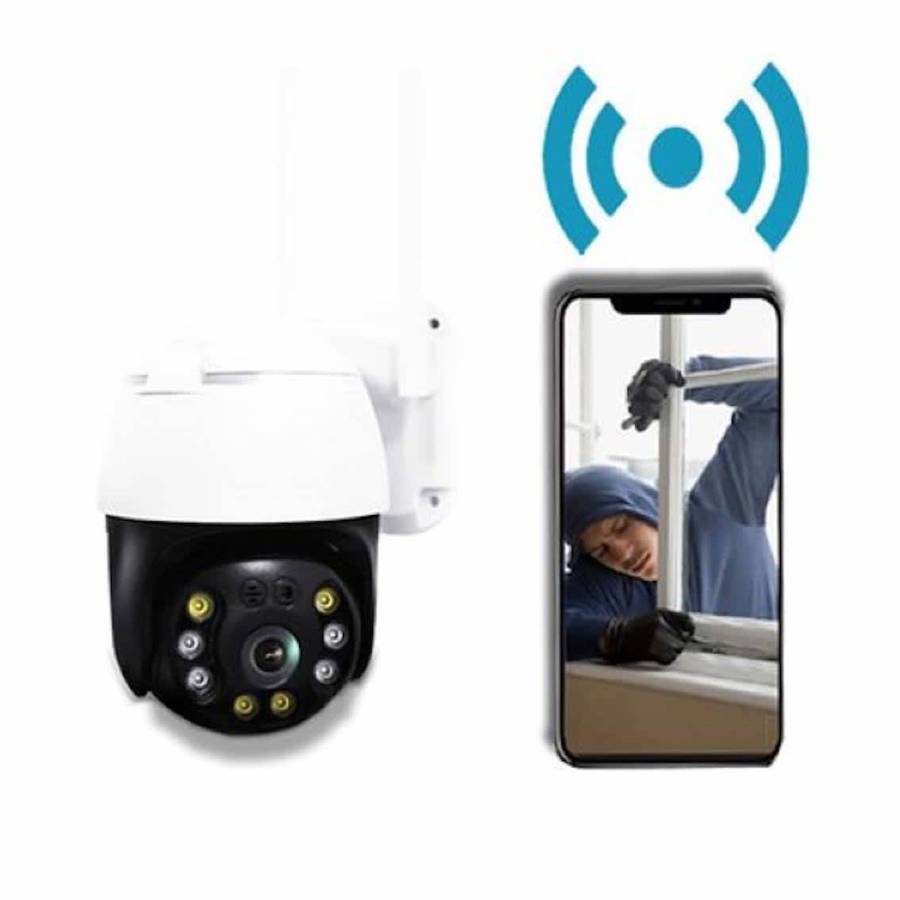 Full HD 4K Wireless Smart Camera - Waterproof Outdoor WiFi CCTV