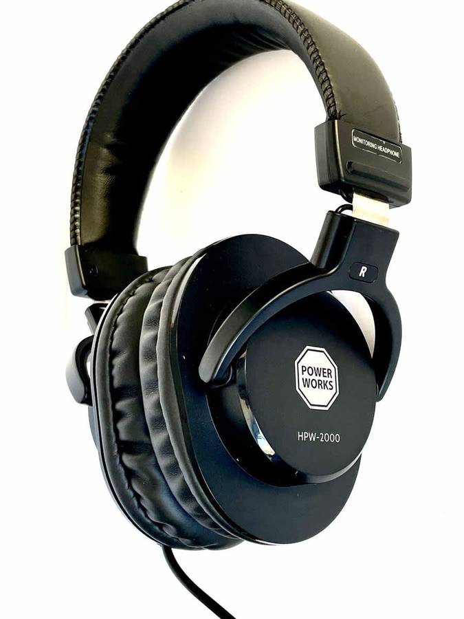 PowerWorks HPW-2000 Studio Closed-Back Dynamic Headphones
