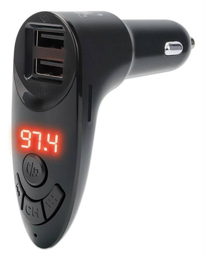 Manhattan Bluetooth FM Transmitter with Dual USB Ports