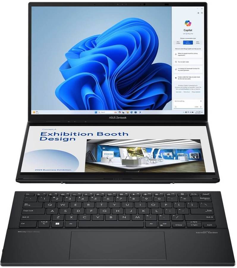 ASUS Zenbook Duo UX8406 Intel Core Ultra 9 Professional Laptop