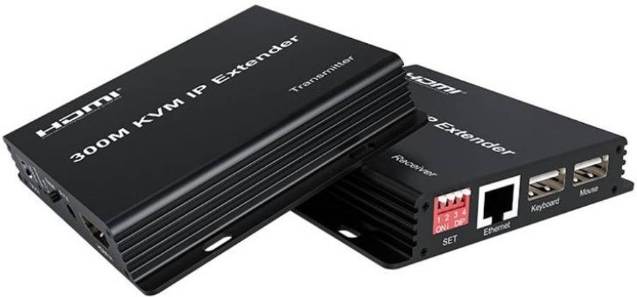 UniQue 300M HDMI KVM IP Transmitter And Receiver Extender