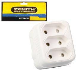 "Plug Eurodaptor 3x5amp-2pin - 4 Pack"